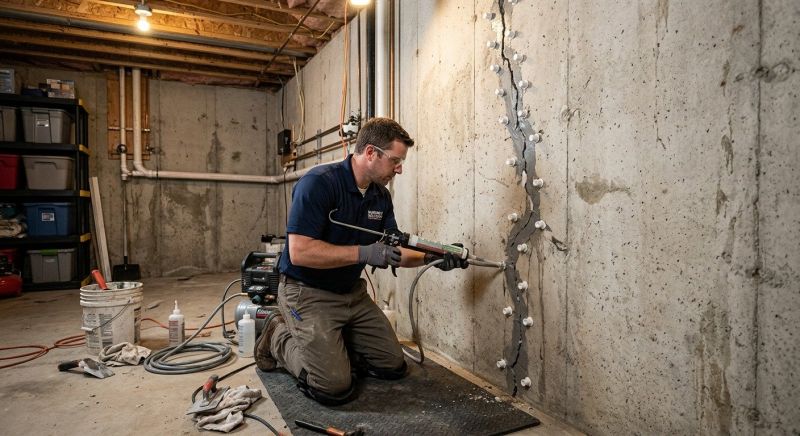 Basement Crack Repair in Victorville, CA