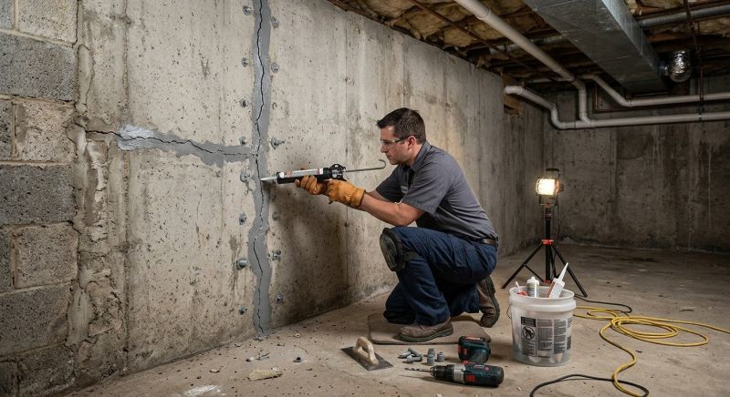 Basement Crack Repair in Victorville, CA