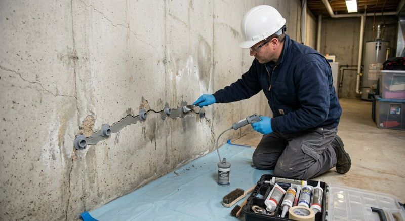 Basement Crack Repair in Victorville, CA