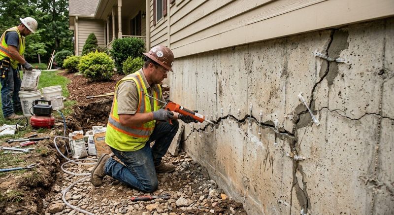 Cracked Foundation Repair in Running Springs, CA