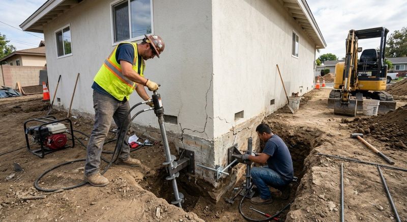 Foundation Stabilizing in Pinon Hills, CA