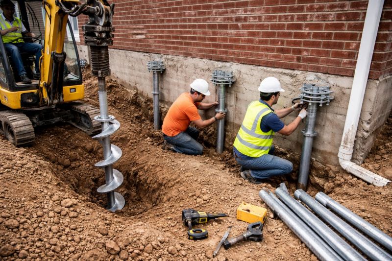 Helical Pile Installation in Victorville, CA