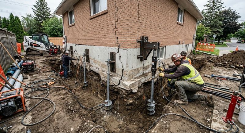 Sinking Foundation Repair in Hesperia, CA
