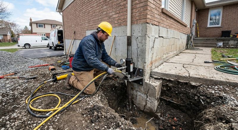 Sinking Foundation Repair in Hesperia, CA