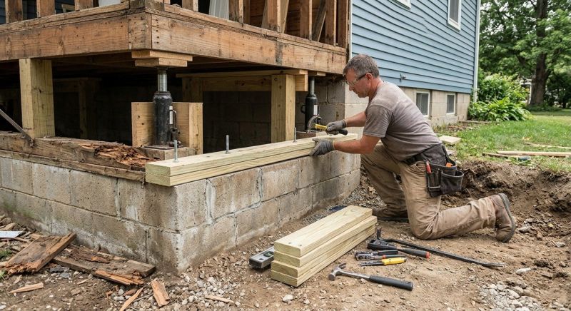 Sinking Foundation Repair in Phelan, CA