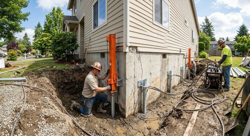 Sinking Foundation Repair in Phelan, CA