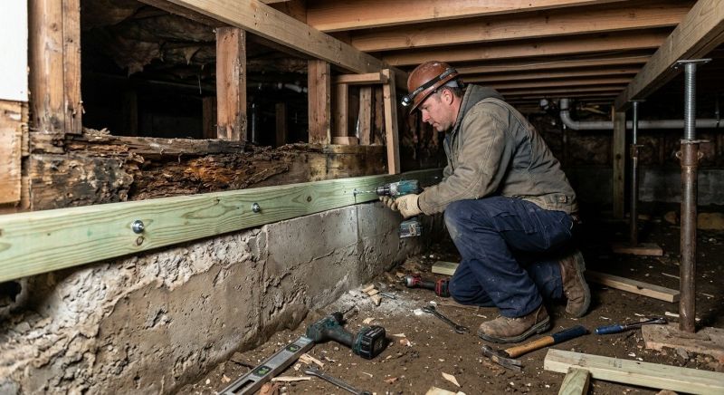 Sinking Foundation Repair in Pinon Hills, CA